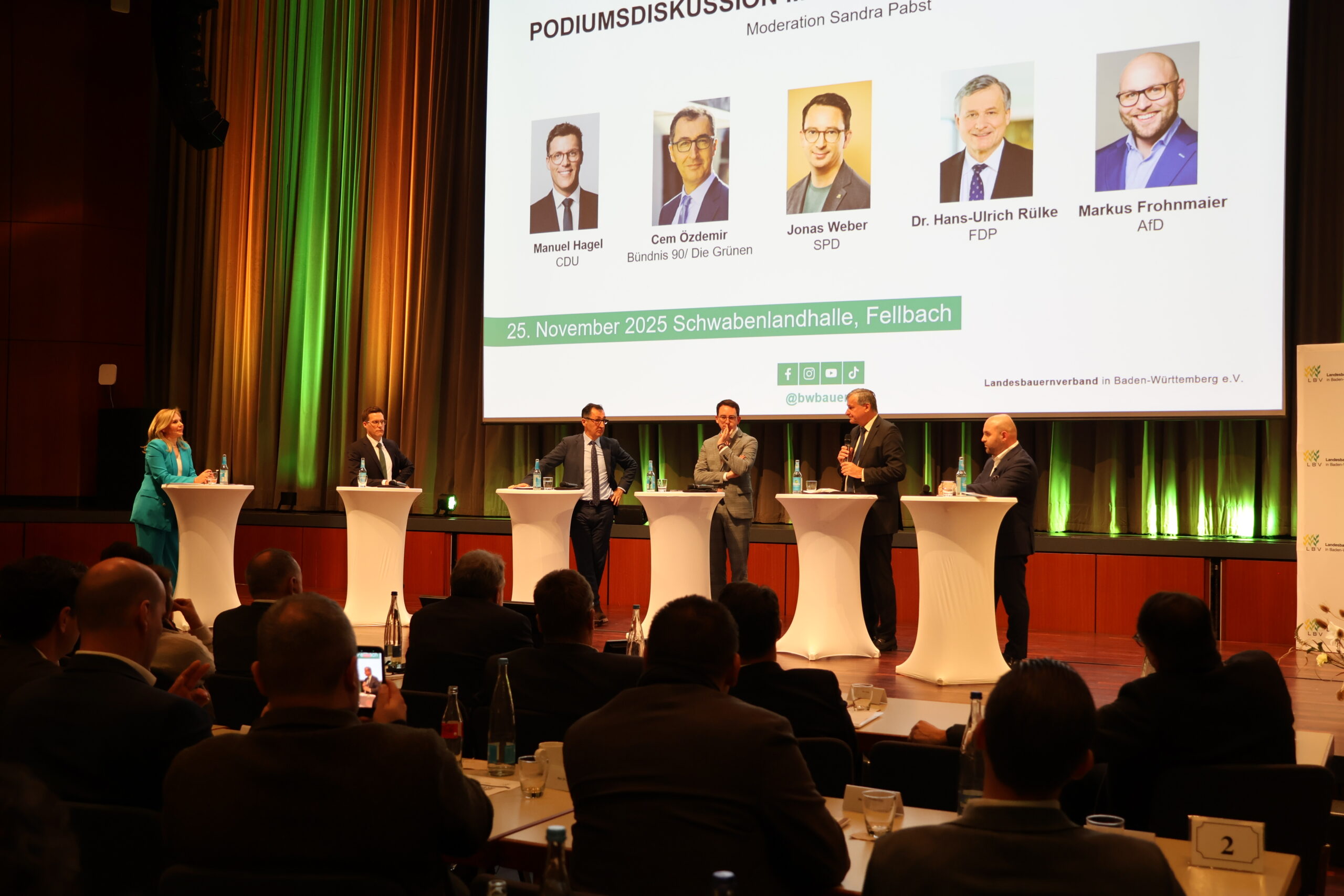 Moderation Podiumsdiskussion zur Landtagswahl in Baden-Württemberg 2026